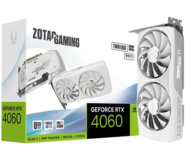 Gaming GeForce RTX 4060 8GB Twin Edge OC White ZOTAC ZT-D40600Q-10M