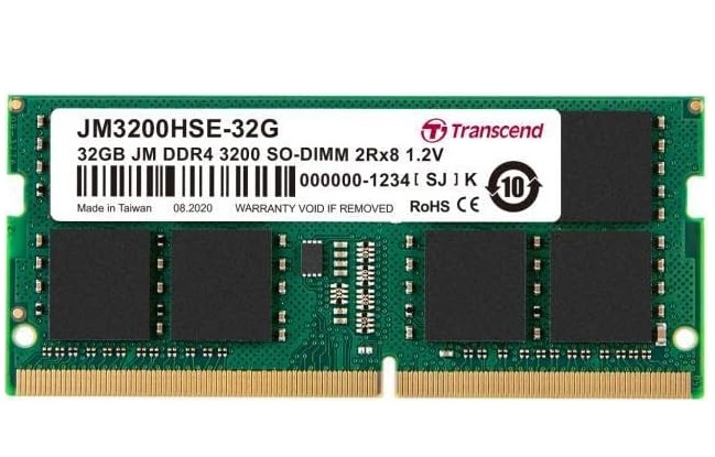 RAM Laptop DDR4-3200 32GB Transcend JM3200HSE-32G