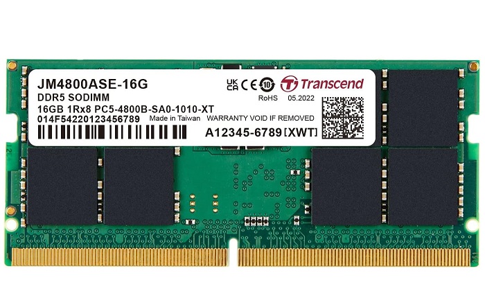 RAM Laptop DDR5-4800 16GB Transcend JM4800ASE-16G