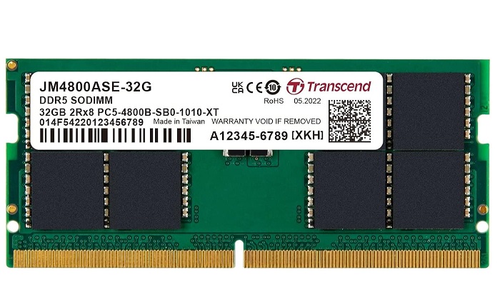 RAM Laptop DDR5-4800 32GB Transcend JM4800ASE-32G