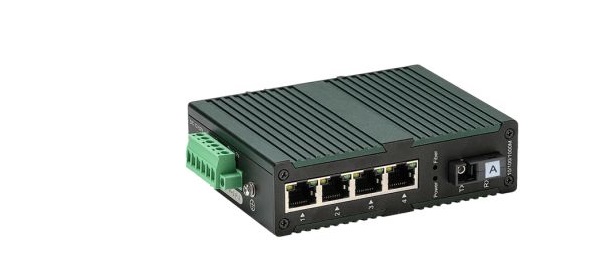 Bộ chuyển đổi quang công nghiệp 10/100/1000Mbps HO-LINK HL-IES-1GX4GT-SM-20A