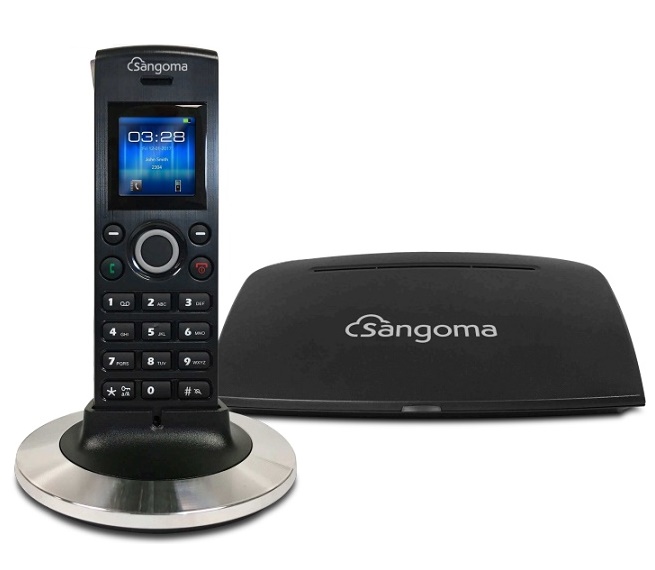 DECT IP Phone Sangoma D10M Handset and DB20N Base Station