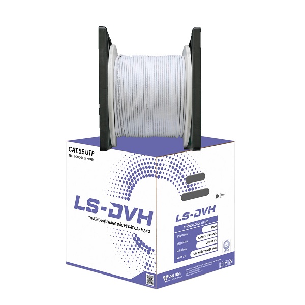 Cáp mạng CAT5E UTP 24AWG PVC LS-DVH CAT.5EUTP24AWG