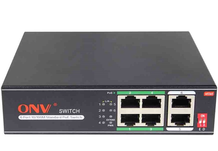 4-port 10/100M PoE Switch ONV H1064PLS