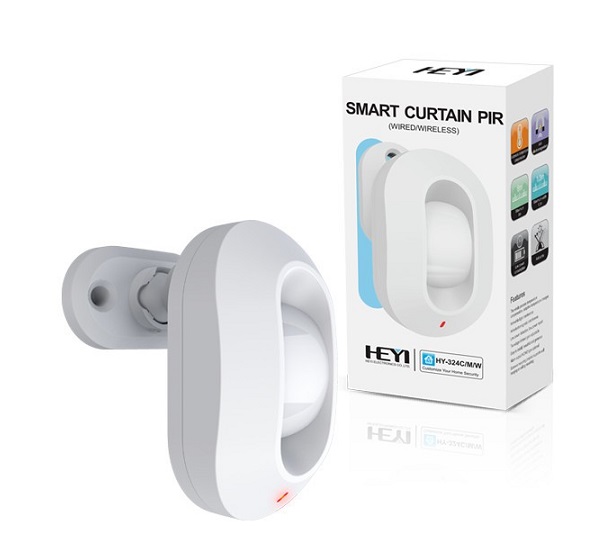 Wireless Smart Curtain PIR Detector HEYI HY-324W