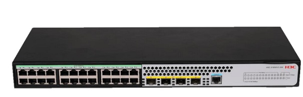 24-Port GE + 4-Port 1G 10G BASE-X SFP Managed Switch H3C LS-1850V2-28X-GL