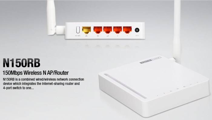 150Mbps Wireless N Router TOTOLINK N150RB