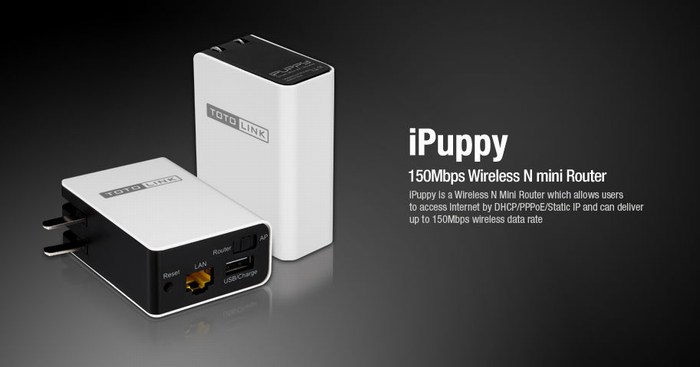 150Mbps Wireless N mini Router TOTOLINK iPUPPY