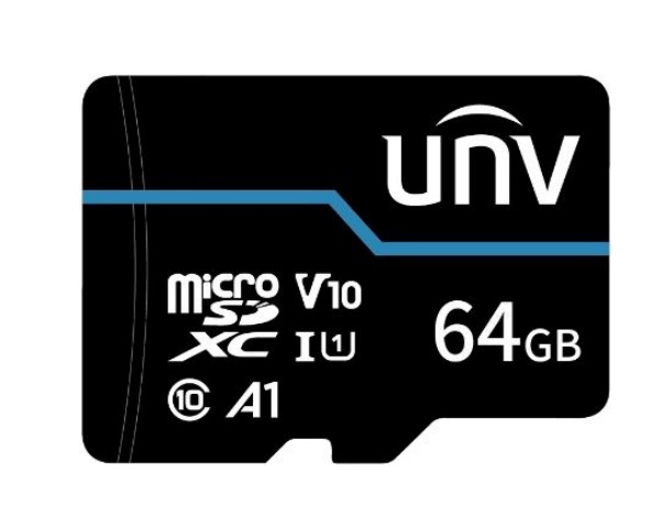 Thẻ nhớ TF 64GB màu xanh UNV TF-64G-T-L