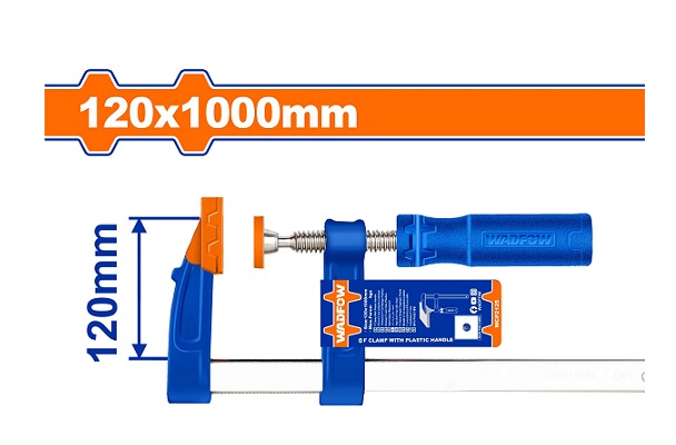 Kẹp chữ F 120x1000mm WADFOW WCP2125