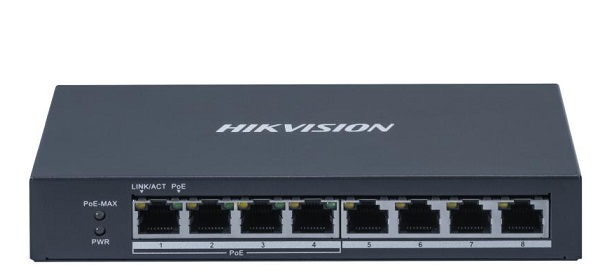 8-Port Gigabit PoE Switch HIKVISION DS-3E0508P-O