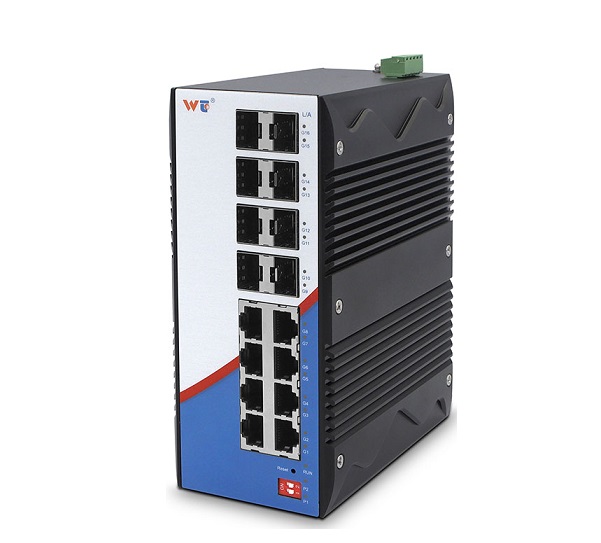 8-port GE + 8-Port 1G SFP Industrial DIN-Rail Switch WINTOP YT-RS6316-8GF8GT