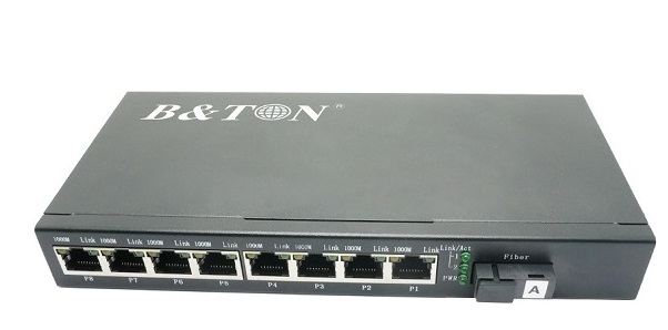 Chuyển đổi Quang-Điện Media Converter Unmanaged Fiber Switch BTON BT-918GS-20B