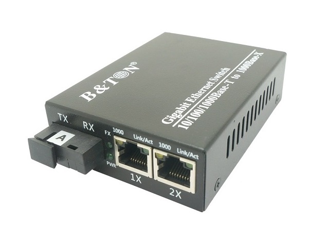 Chuyển đổi Quang-Điện Media Converter Unmanaged Fiber Switch BTON BT-922GS-20B