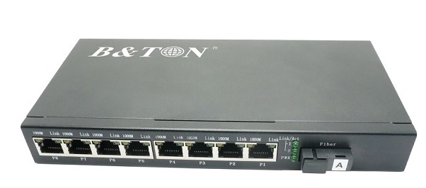 Chuyển đổi Quang-Điện Media Converter Unmanaged Fiber Switch BTON BT-928GS-20B