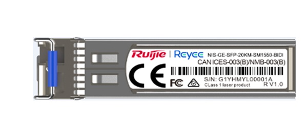 SFP Transceiver Module RUIJIE NIS-GE-SFP-20KM-SM1550-BIDI