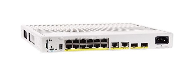 12-port Gigabit Ethernet PoE Switch Cisco C9200CX-12P-2X2G-A