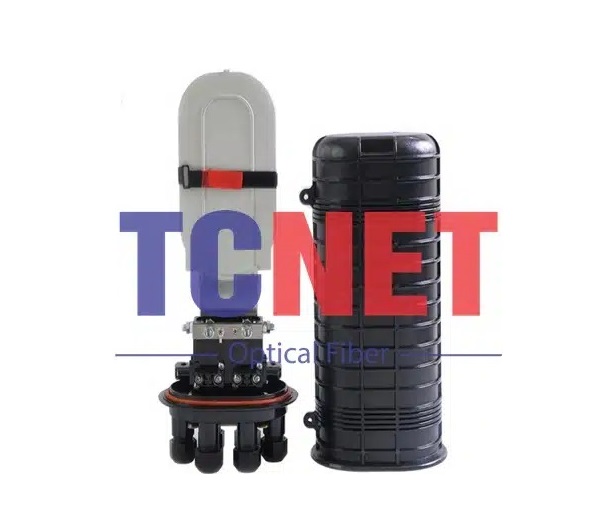 Măng xông cơ khí mũ chụp cáp quang 12FO-24FO TCN-D004 (4 cổng vào/ra)