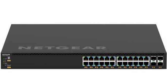 24x1G PoE+ and 4xSFP+ Managed Switch NETGEAR M4350-24G4XF (GSM4328)