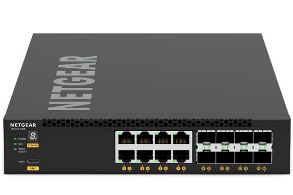 8x10G/Multi-Gig and 8xSFP+ Managed Switch NETGEAR M4350-8X8F (XSM4316)