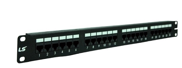 Patch panel 24-port Unshielded LS CAT.5e (LS-PP-UC5E-24P-F-ECO)