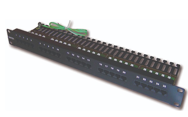 Patch panel for Telephone 25 port Dintek 19 inch (1402-01004)