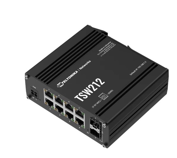 8-port Gigabit Ethernet Managed Switch Teltonika TSW212