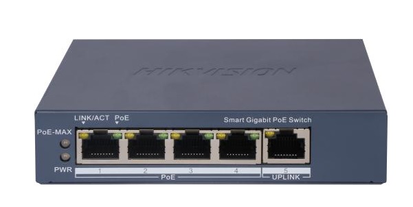 4 Port Gigabit Smart POE Switch HIKVISION DS-3E1505P-EI