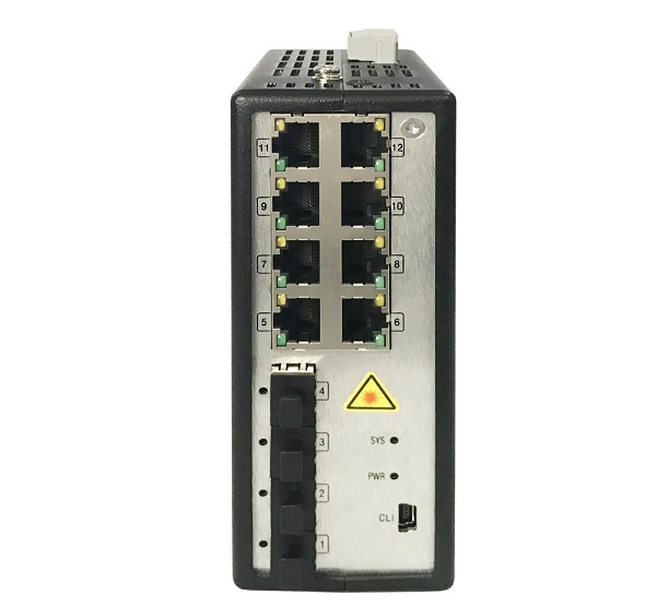 8 Port Gigabit Full Managed Industrial PoE Switch HIKVISION DS-3T3512P