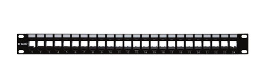 Patch Panel 24-port Unloaded D-Link NPP-AL1BLK241