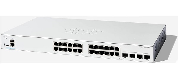 24-Port GE + 4-Ports Gigabit SFP Switch CISCO C1200-24T-4G-EU