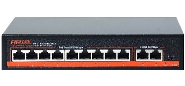 9-port 10/100Mbps PoE Switch APTEK SF1092FP