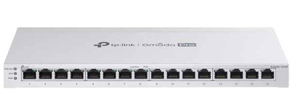 Omada Pro 16-Port Gigabit with 8-Port PoE+ Smart Switch TP-LINK S4500-16GP