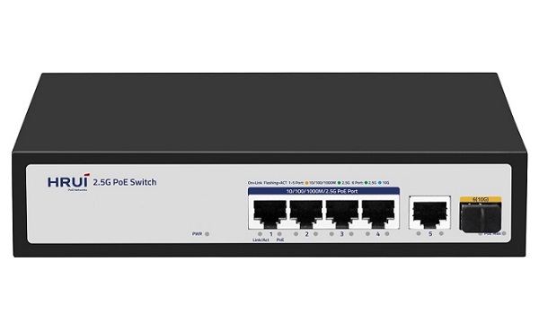 4-Port 2.5G PoE Switch HRUI HR900-AFG-SWTG015ANS