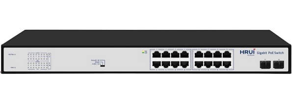 16-Port PoE Gigabit Switch HRUI HR900-AFG-162S-300