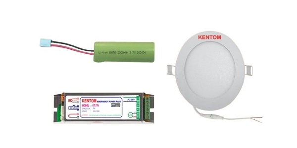 Đèn sạc chiếu sáng khẩn cấp âm trần Kentom KT-770 (Led 6W)