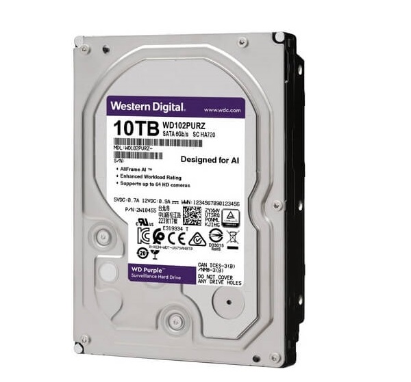 Ổ cứng chuyên dụng 10TB WESTERN PURPLE WD102PURP