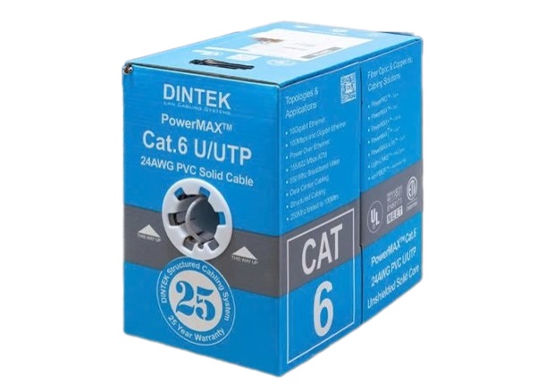 Cáp mạng Dintek CAT.6 UTP (1101-04311, 305 mét/thùng)