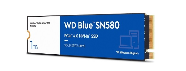 Ổ cứng SSD Western Digital Blue SN580 1TB NVMe PCIe Gen4x4 (WDS100T3B0E)