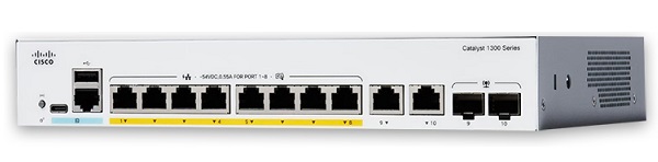 8-Port GE + 2 Combo Uplink Switch Cisco C1300-8T-E-2G