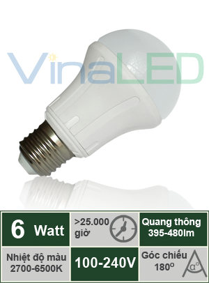 Đèn LED búp 6W VinaLED BLB-6W 