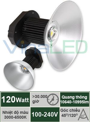 Đèn LED nhà xưởng 120W VinaLED HB-A120C 
