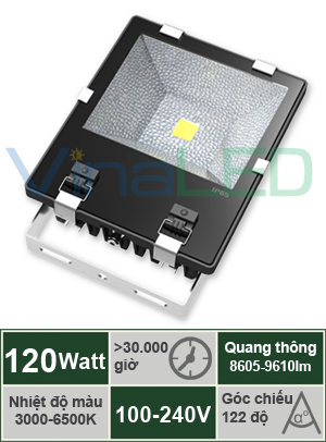 Đèn pha LED 120W VinaLED FL-A120C