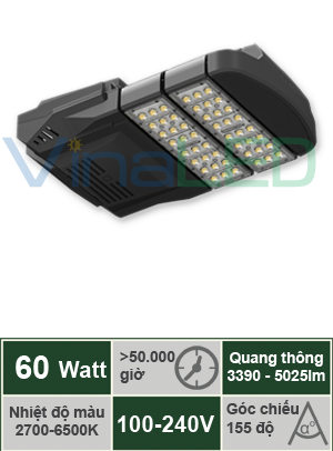 Đèn đường LED 60W VinaLED ST-B60H