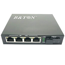 Chuyển đổi Quang-Điện Media Converter Unmanaged Fiber Switch BTON BT-914SM-20