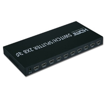 Bộ HDMI Switch Splitter Sofly 2 vào 8 ra