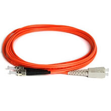 SC/PC-ST/PC OM3 Multimode Duplex Fibre Patch Cable VIVANCO VCFCTCDPM3LS3