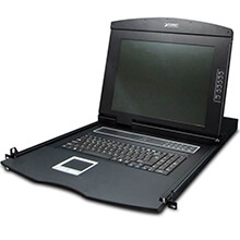 8-Port Combo VGA LCD KVM Switch PLANET KVM-210-08M