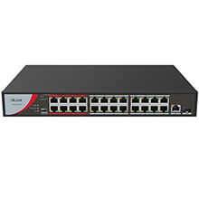 24-Port Unmanaged PoE Switch HILOOK NS-0326P-230 (B)