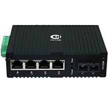 Bộ chuyển đổi quang công nghiệp 10/100Mbps HO-LINK HL-IES-1FX4TX-20